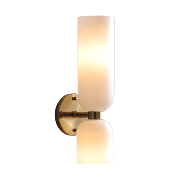 Talia Twin Wall Lamp with white glass
