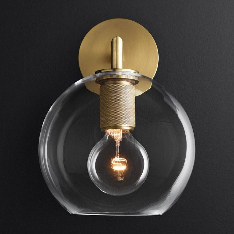 Yanna Round Glass Wall Lamp