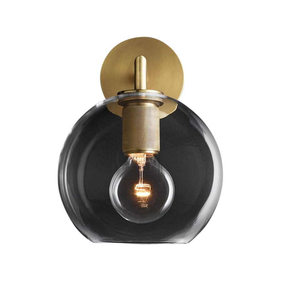 Yanna Round Glass Wall Lamp
