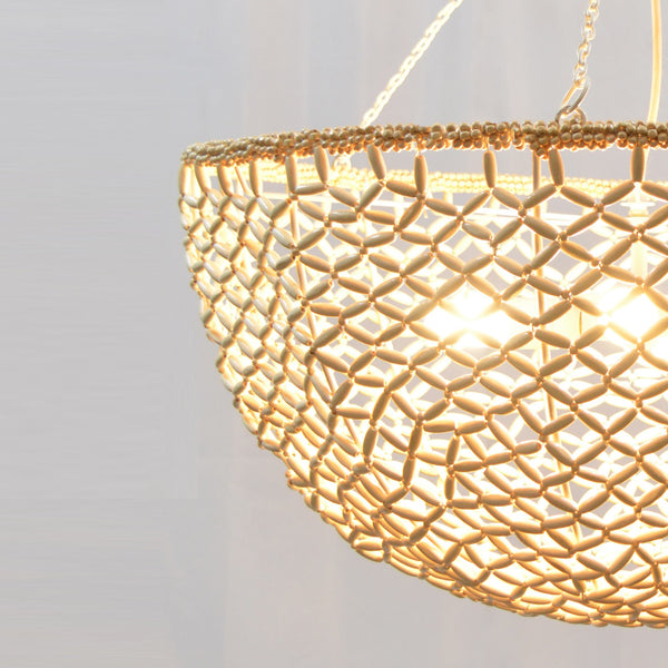 Linney Large Handcrafted Beaded Pendant Lamp