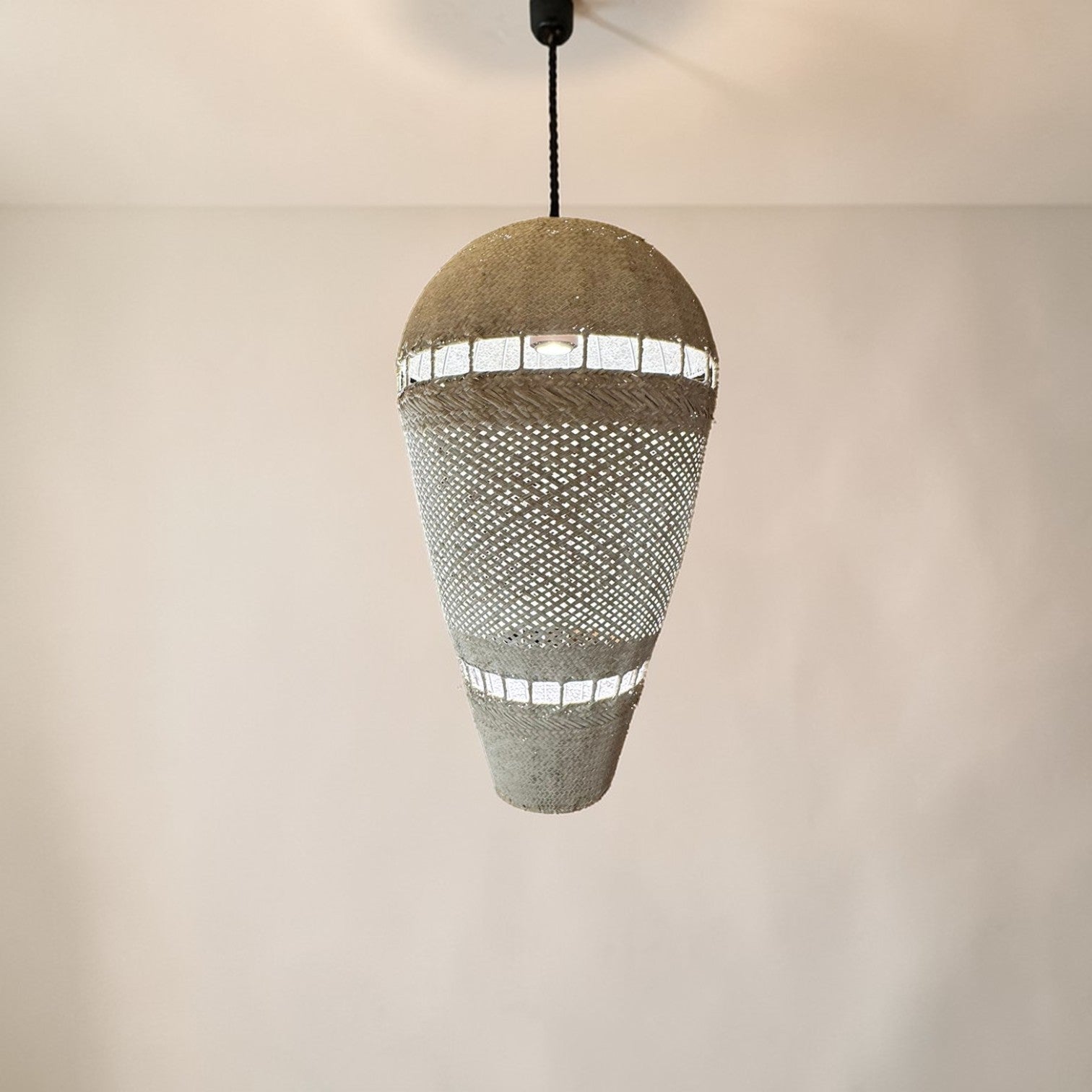 Hamid Rattan Hanging Lamp