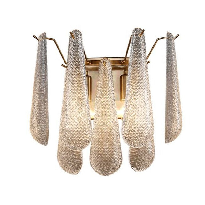 Qadira Organic Teardrop Glass Wall Sconce