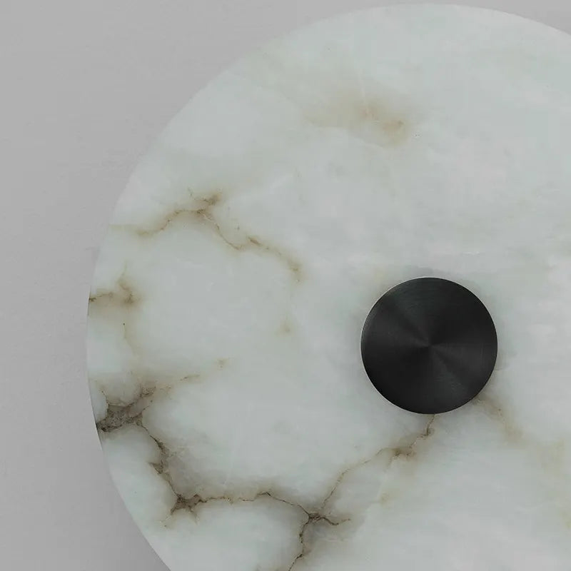 Rebecca Round Alabaster Wall Sconce