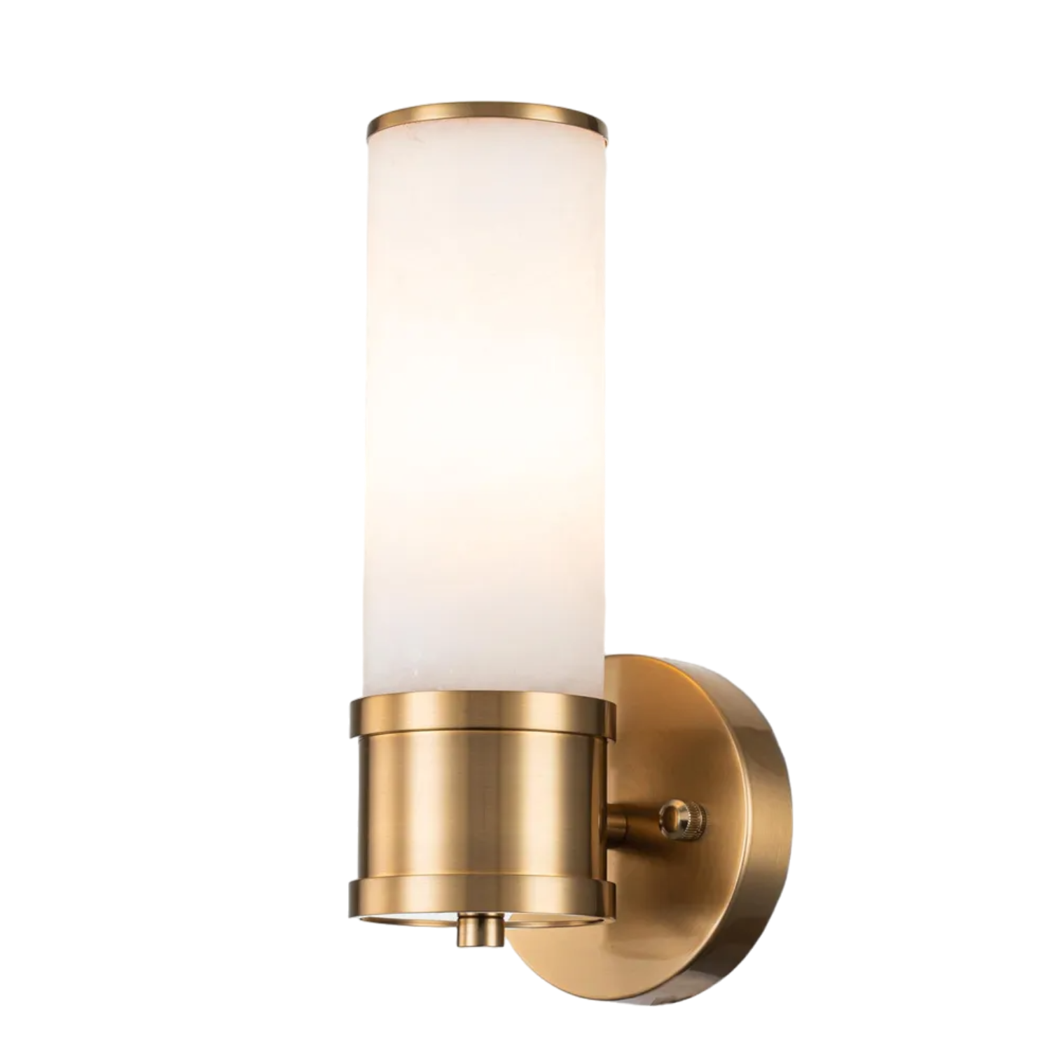 Herman Brass & Alabaster Wall Light