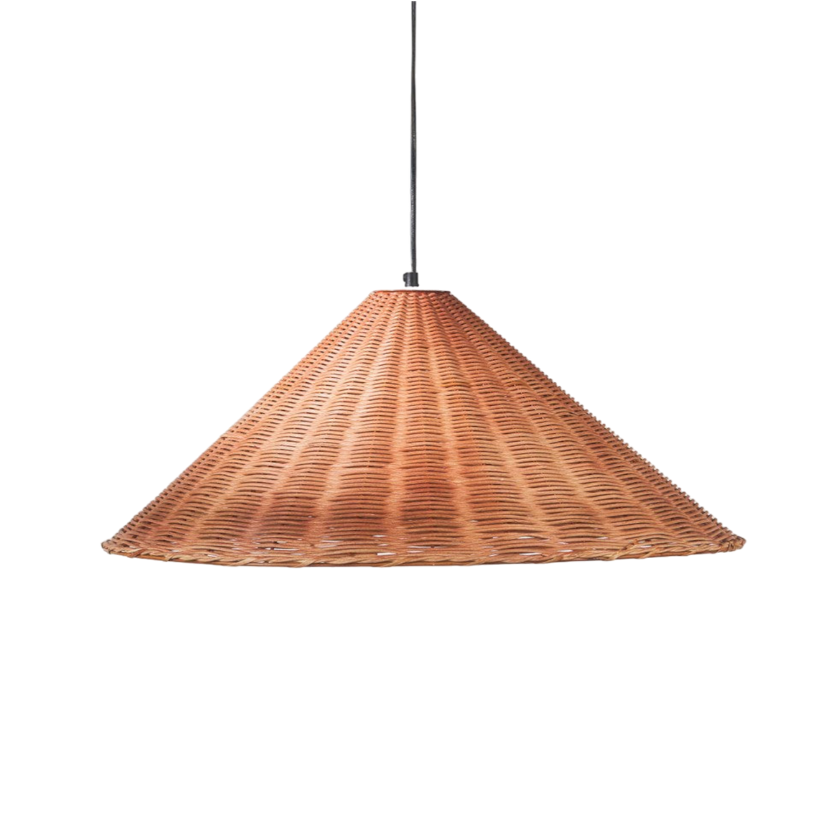 Livia Rattan Cone Lamp