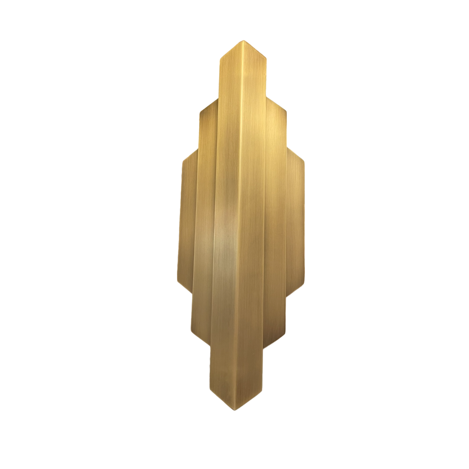 Old Bar Deco Wall Lamp in Brass
