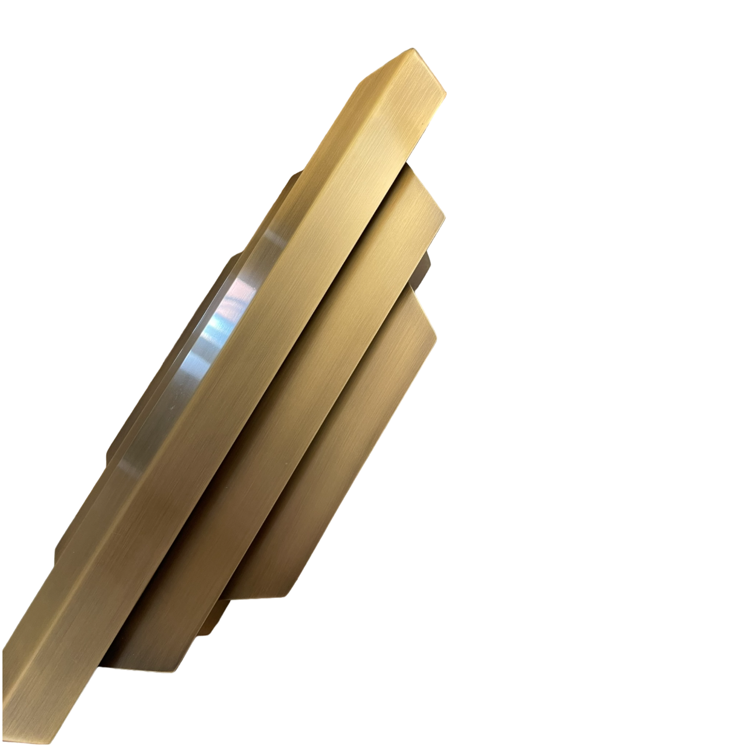 Old Bar Deco Wall Lamp in Brass