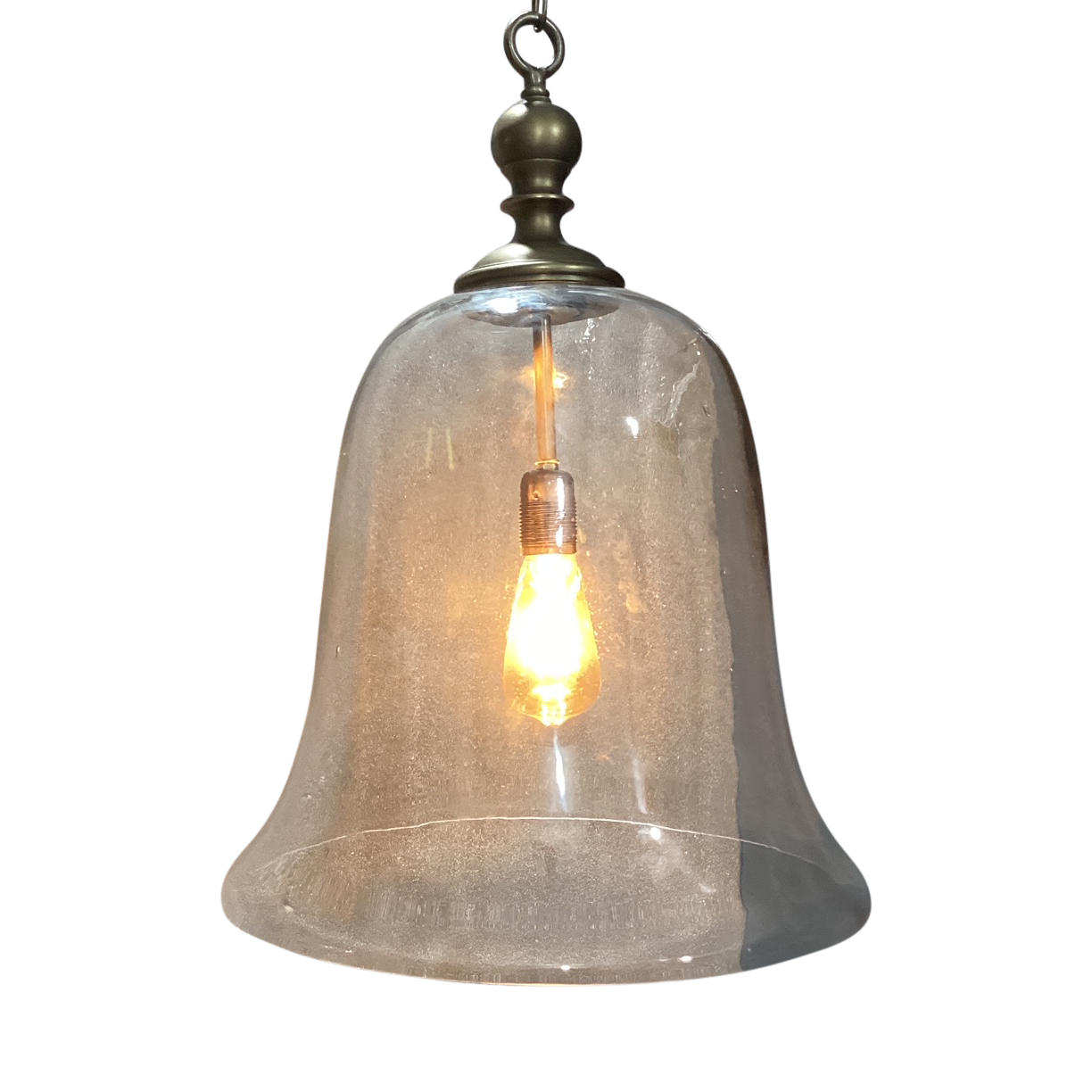 Large glass bulb pendant light deals