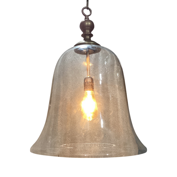 McLaughlin Large Glass Bell-shaped Pendant Lamp