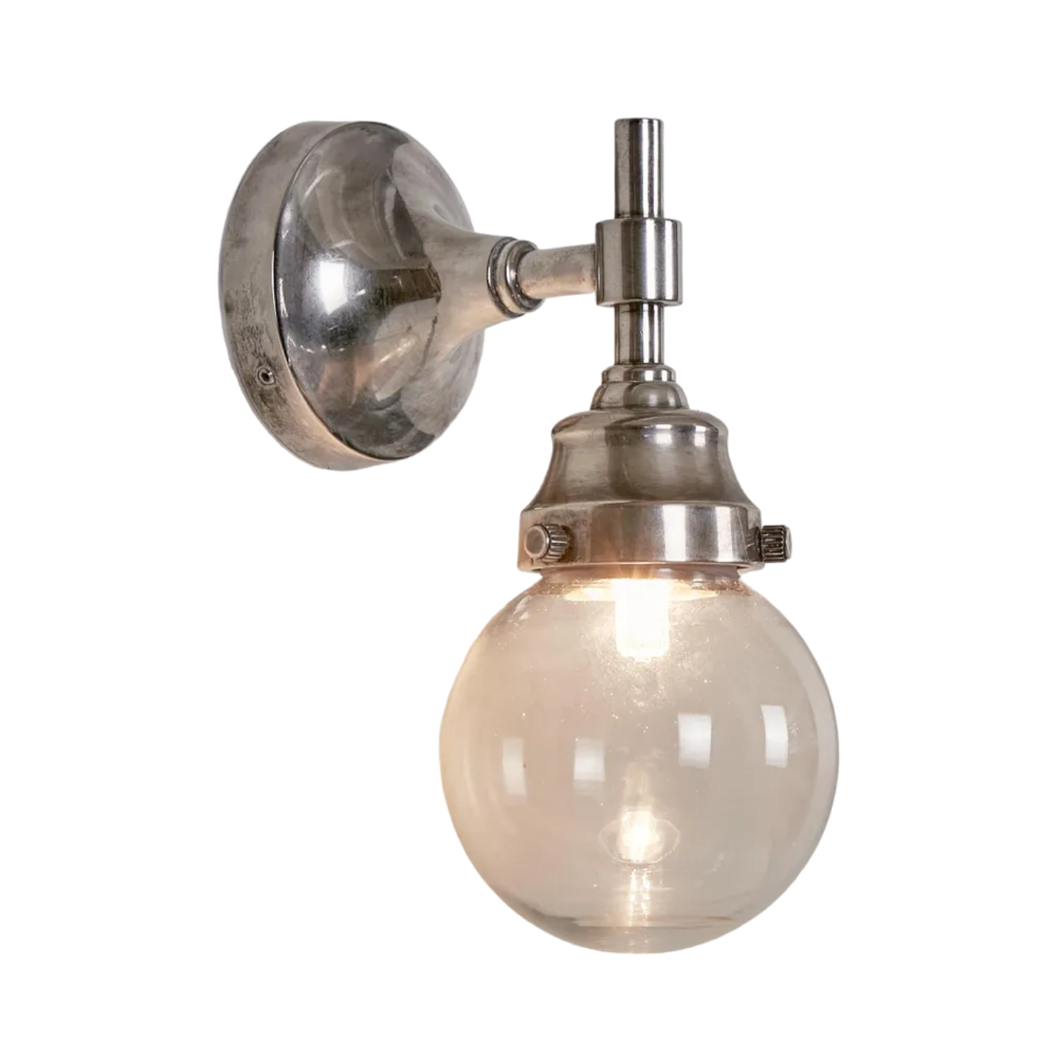 Iceberg Outdoor Wall Light Antique Silver