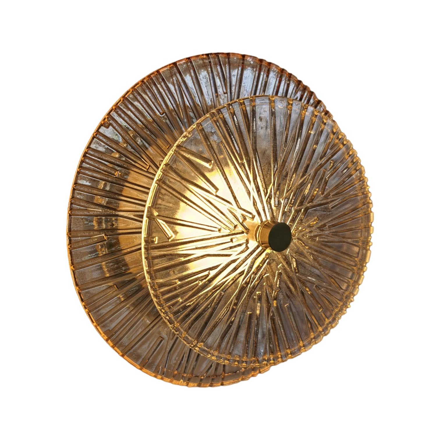 Ginevra Organic Round Glass Wall Lamp