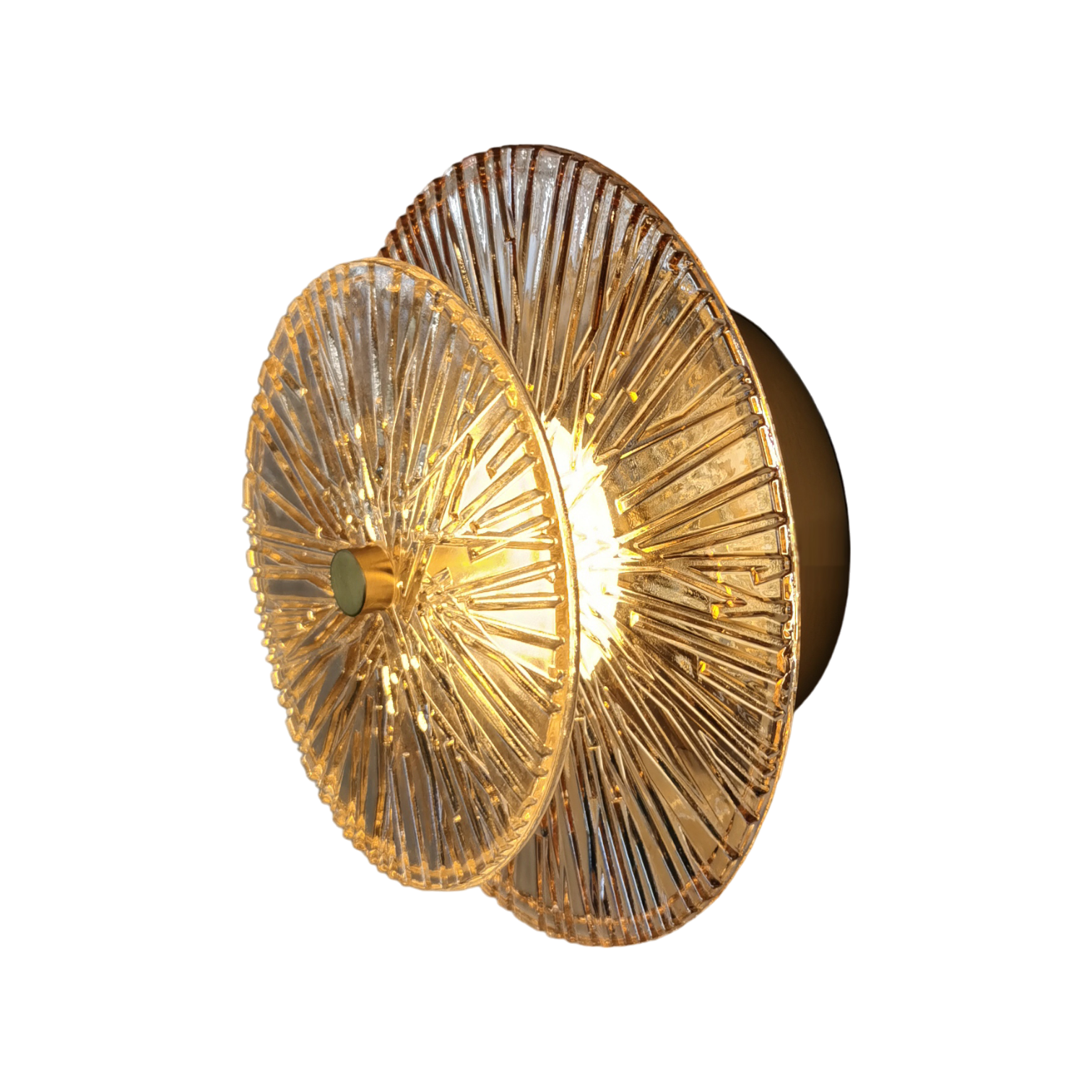 Ginevra Organic Round Glass Wall Lamp