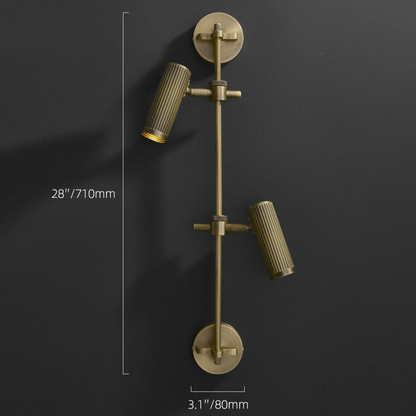 Carrara Adjustable Rail Wall Lamp (Twin Lamp)