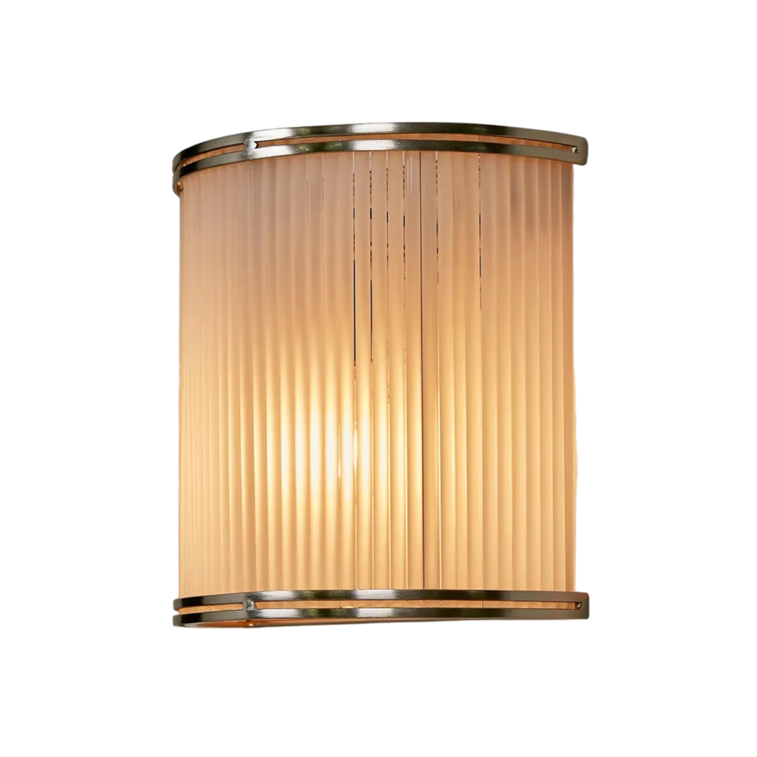 Inanda Half Round Wall Light Nickel