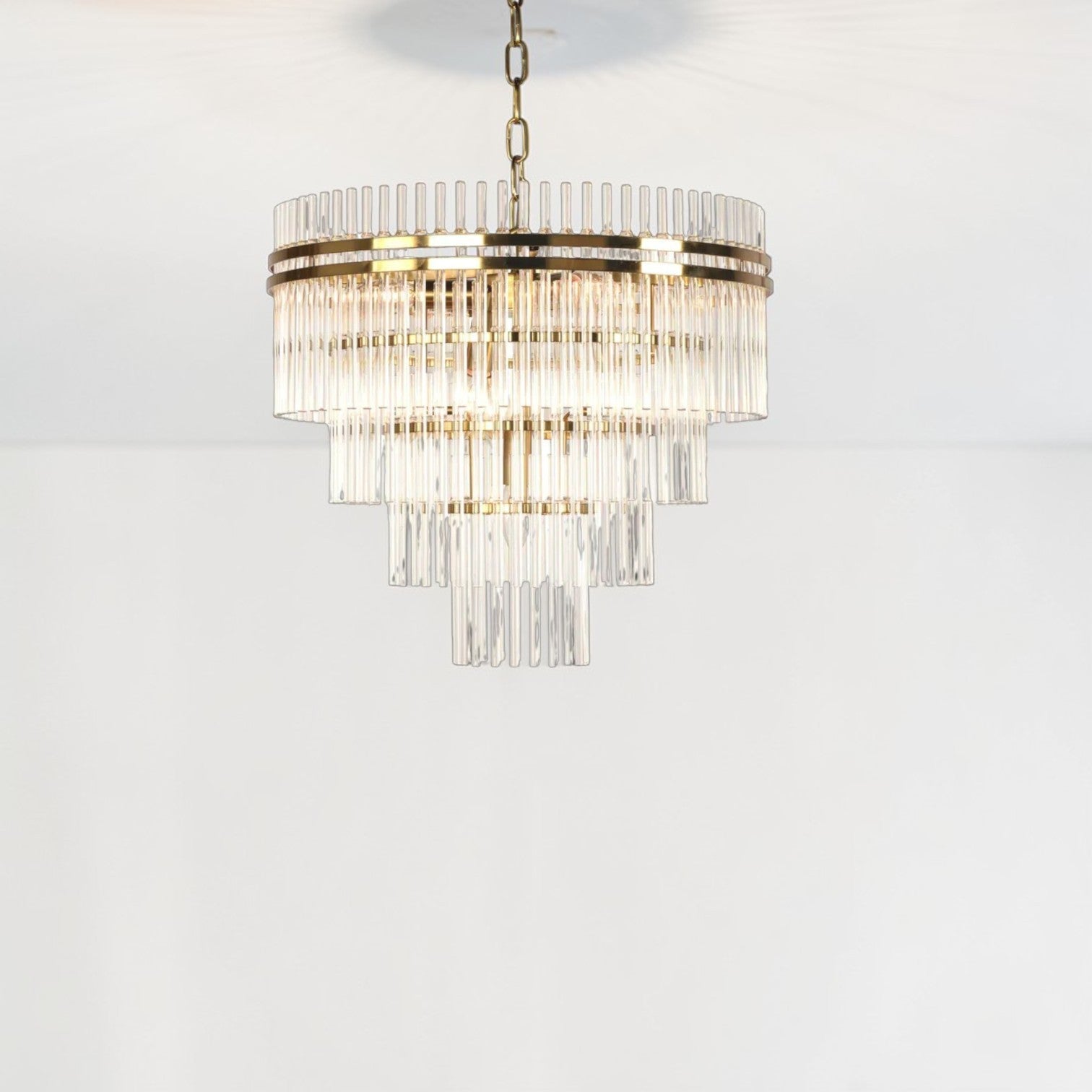 Infinity Chandelier Brass ELZRD80677BR