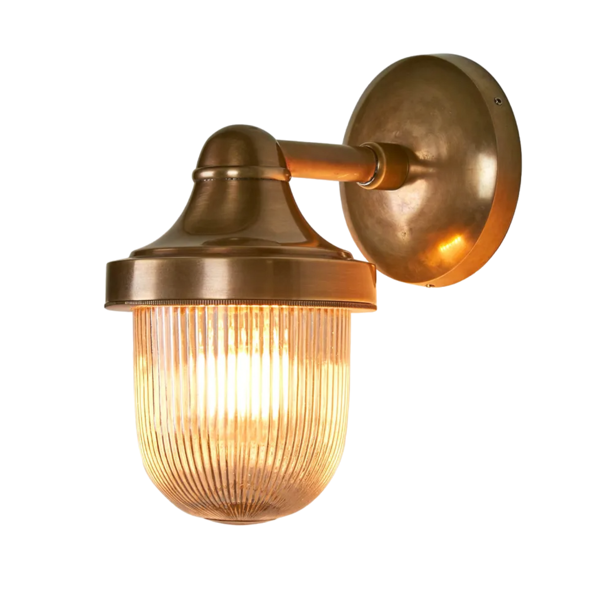 Jade Outdoor Wall Light Brass
