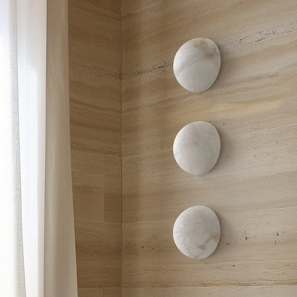 Jahna half-dome Alabaster Wall Lamp