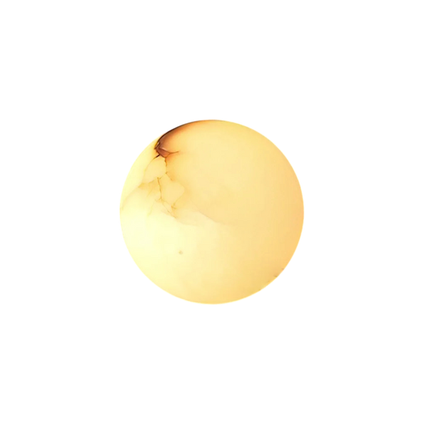 Jahna Small Round Orb Alabaster Ceiling Lamp