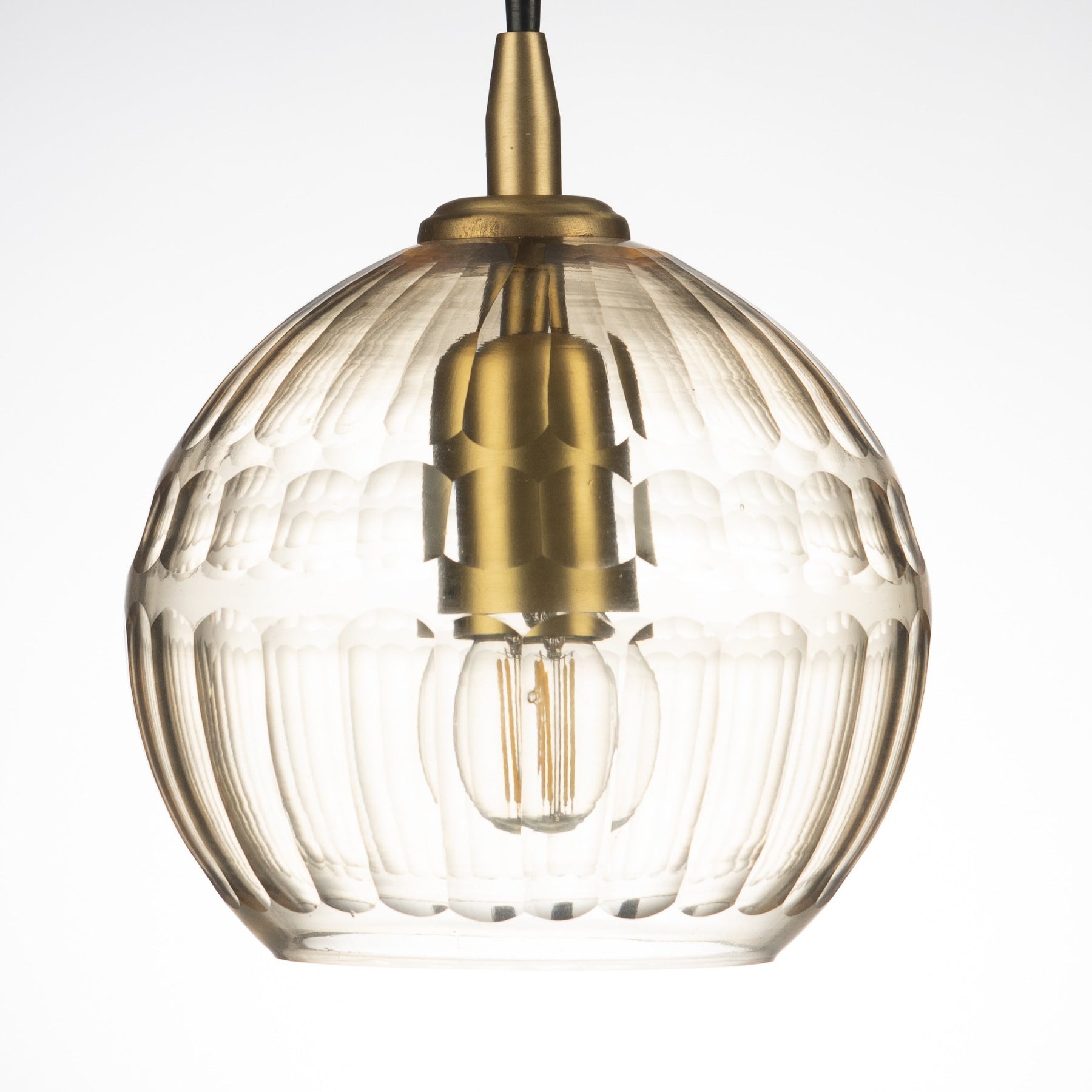 Alice Honeycomb Hand Cut Crystal Glass Pendant Lamp
