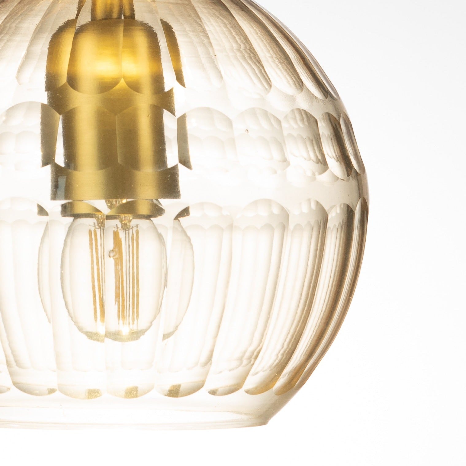Alice Honeycomb Hand Cut Crystal Glass Pendant Lamp