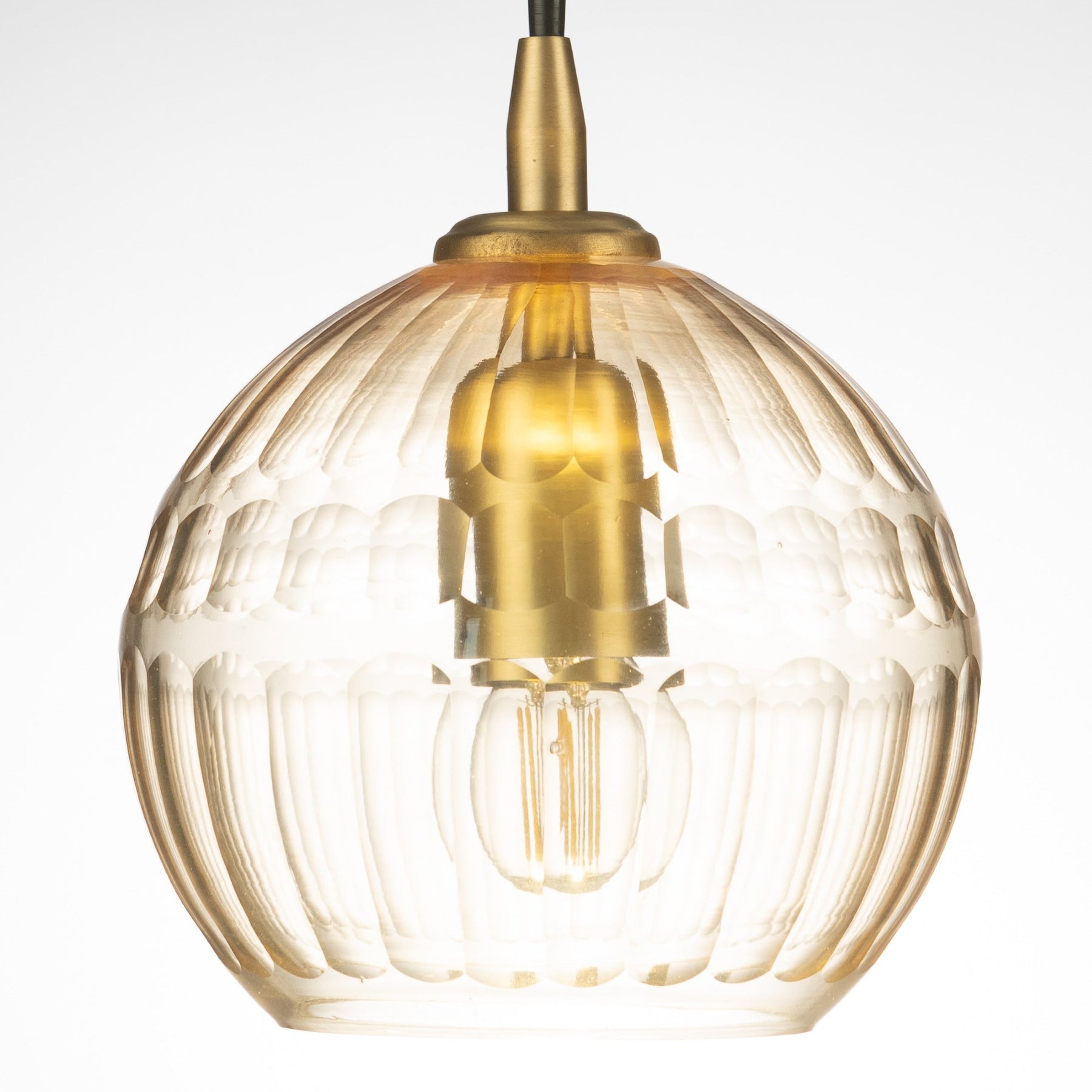 Alice Honeycomb Hand Cut Crystal Glass Pendant Lamp