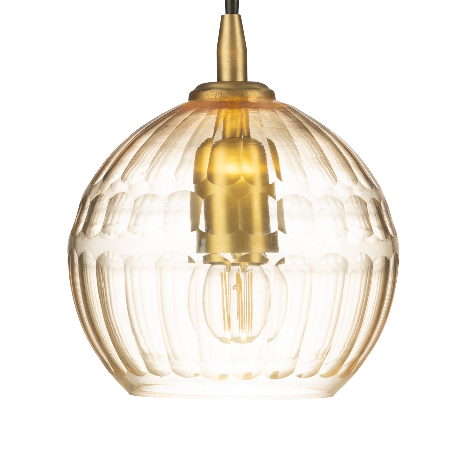 Alice Honeycomb Hand Cut Crystal Glass Pendant Lamp