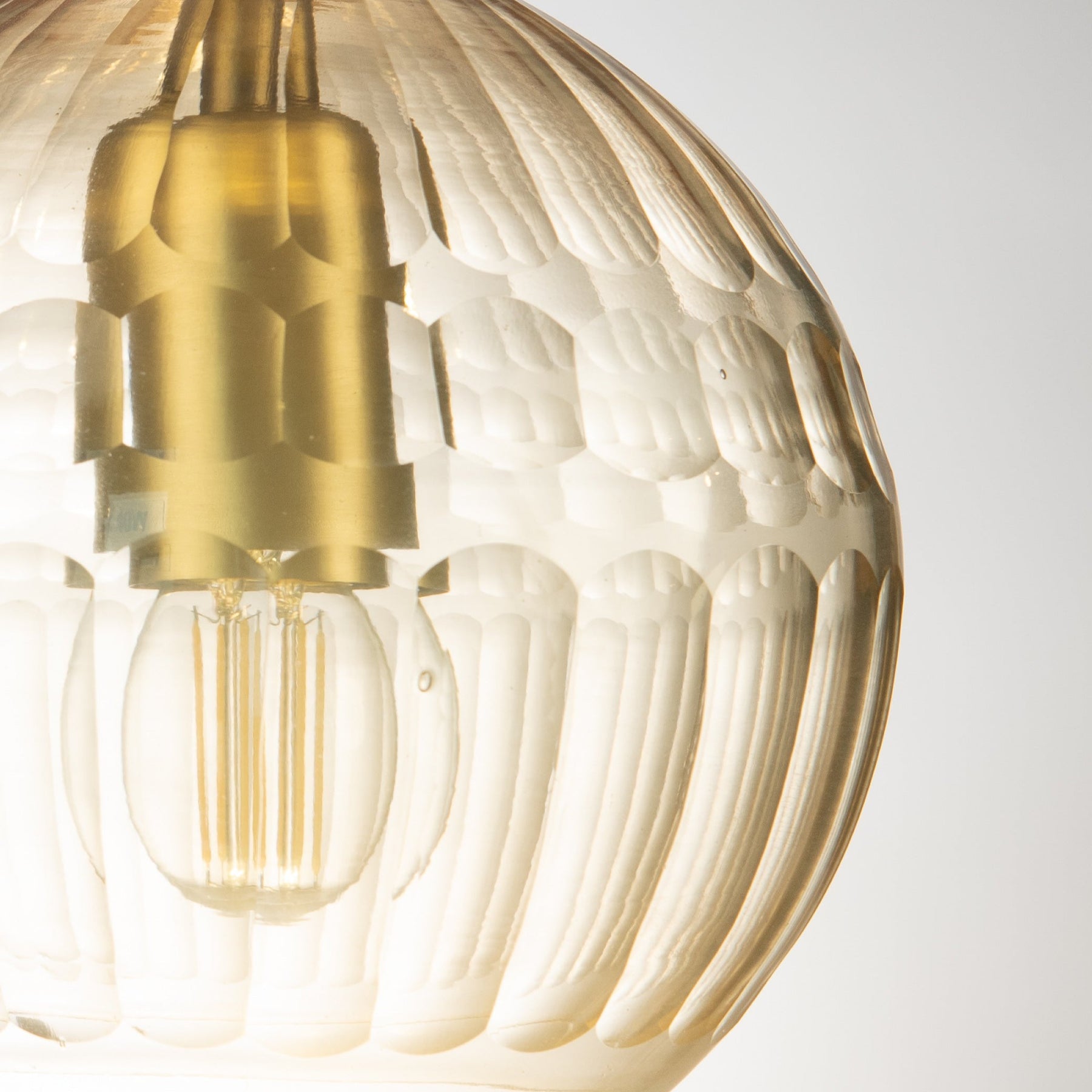 Alice Honeycomb Hand Cut Crystal Glass Pendant Lamp