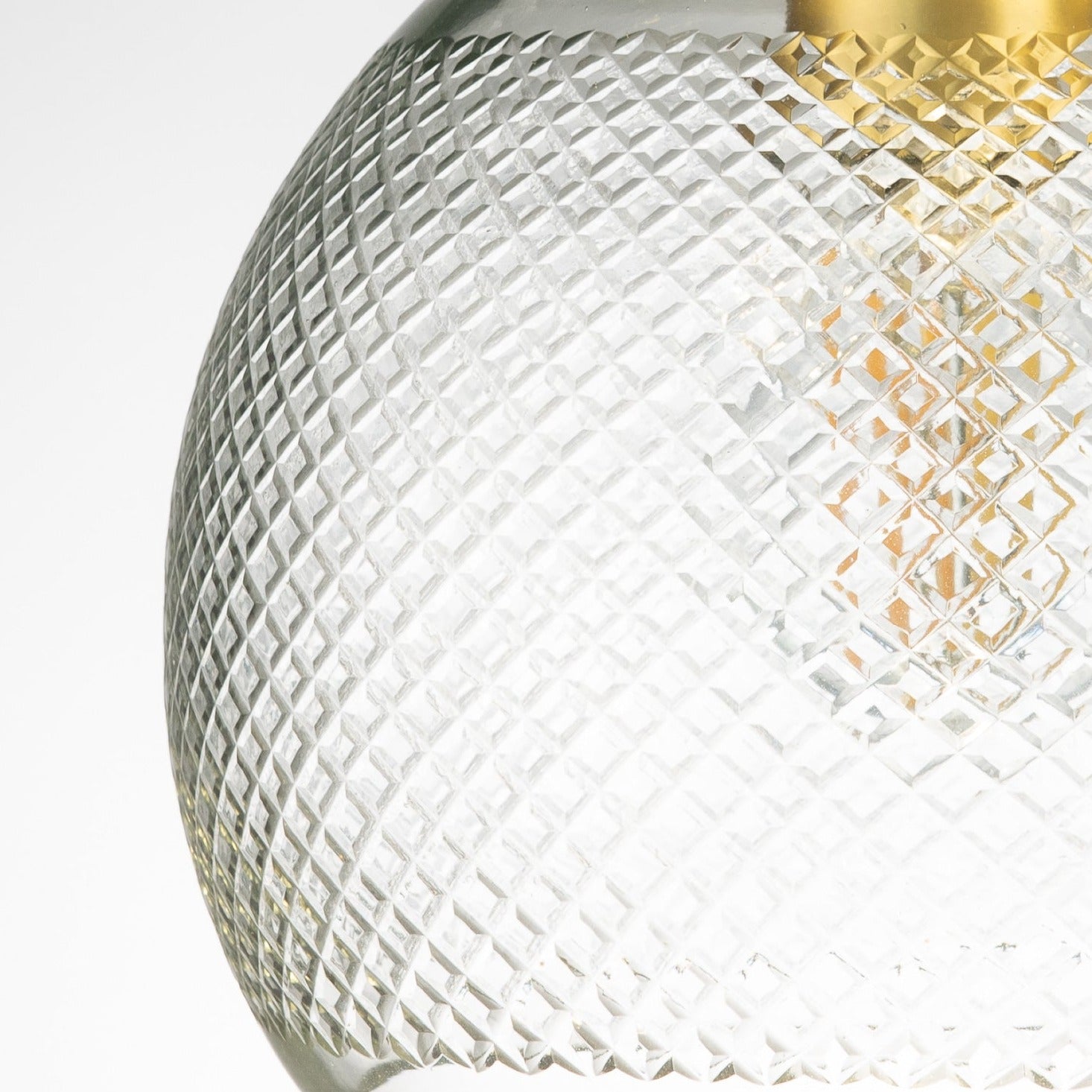 Amelia Diamond Hand Cut Crystal Glass Pendant Lamp