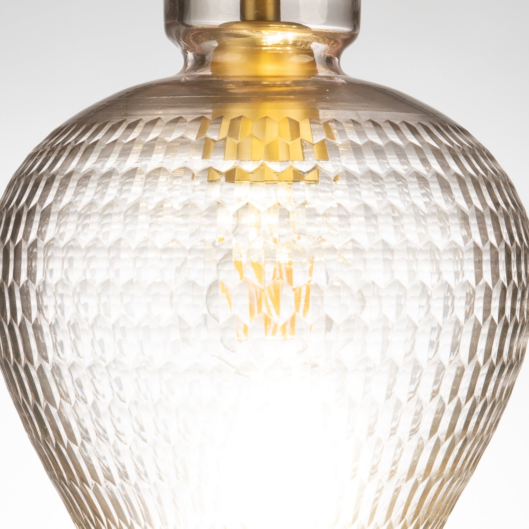 Fleur Rice Cut Crystal Glass Pendant Lamp