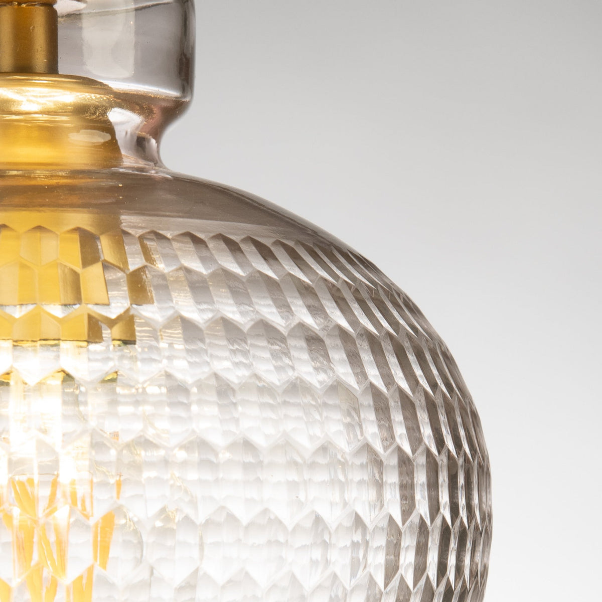 Fleur Rice Cut Crystal Glass Pendant Lamp