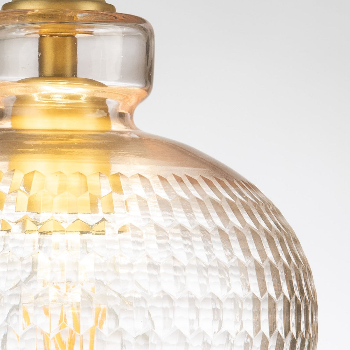 Fleur Rice Cut Crystal Glass Pendant Lamp