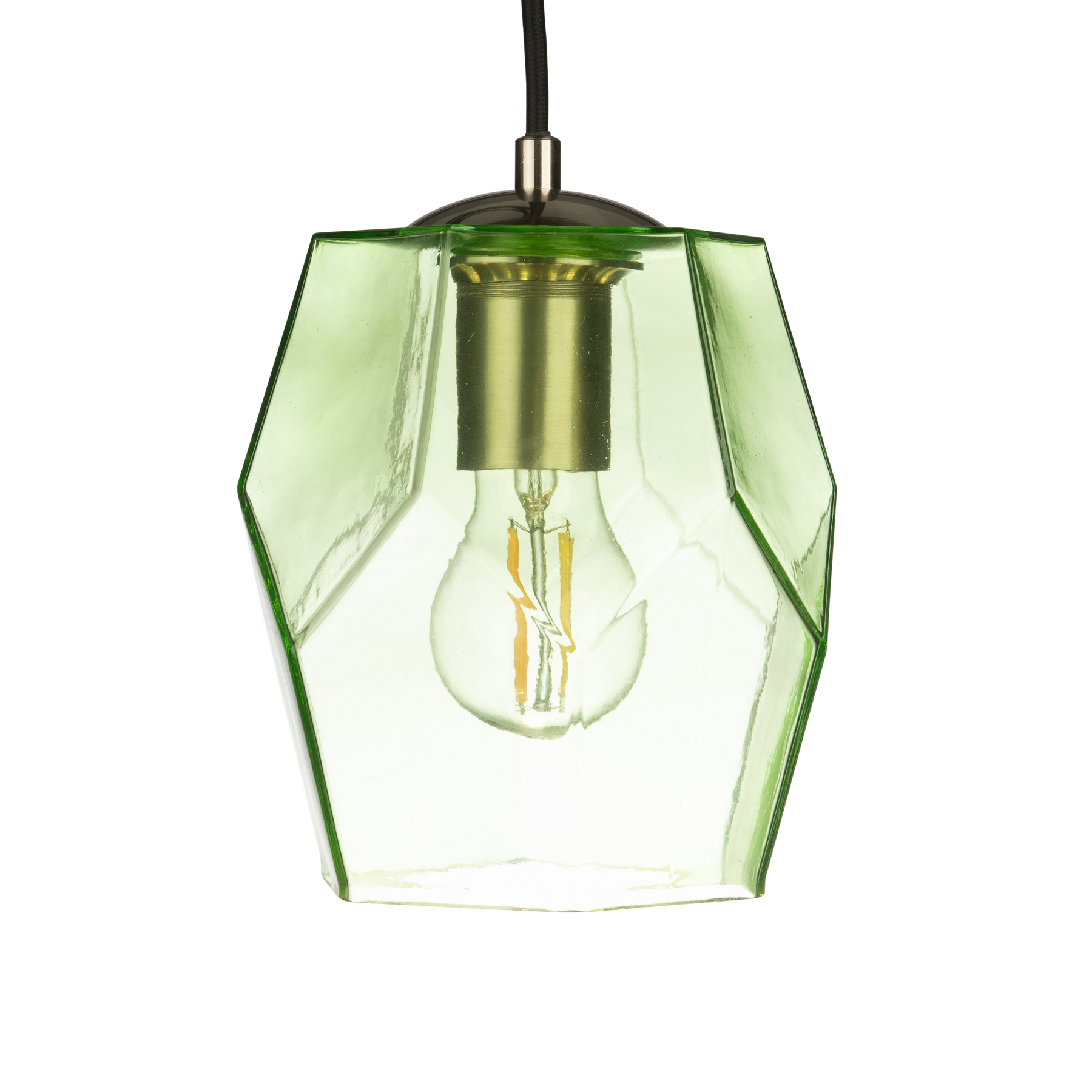 Lisbon Hand-blown Pendant Lamp in Pale Green-Glass