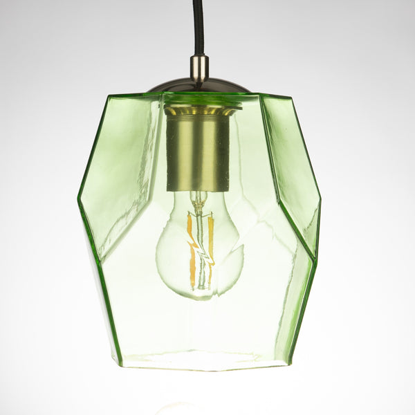 Lisbon Hand-blown Pendant Lamp in Pale Green-Glass