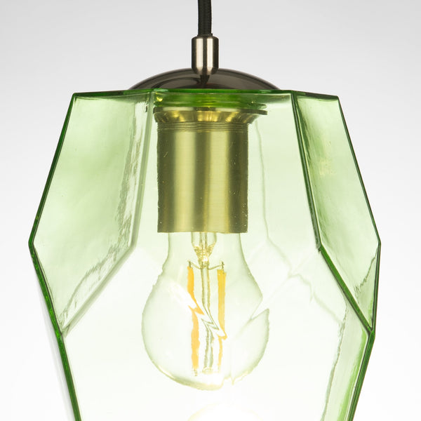 Lisbon Hand-blown Pendant Lamp in Pale Green-Glass