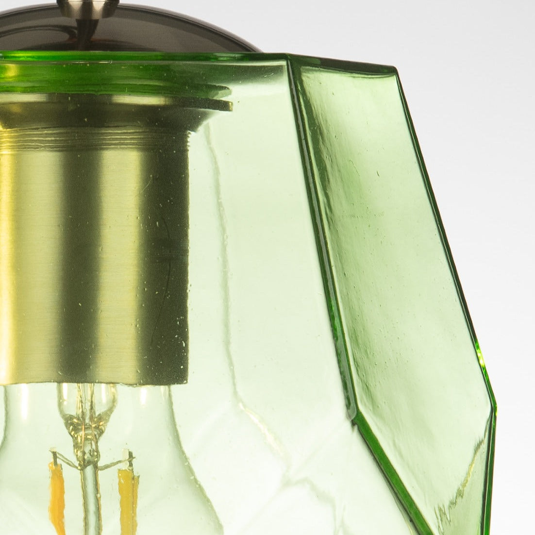 Lisbon Hand-blown Pendant Lamp in Pale Green-Glass