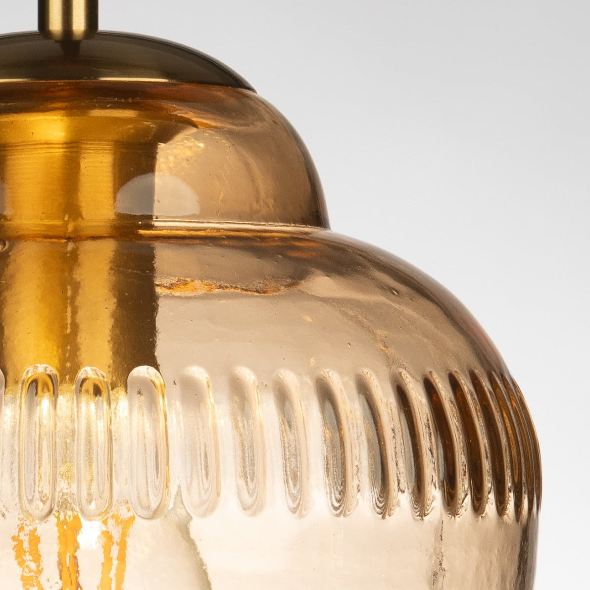 Zarz Amber Glass Pendant