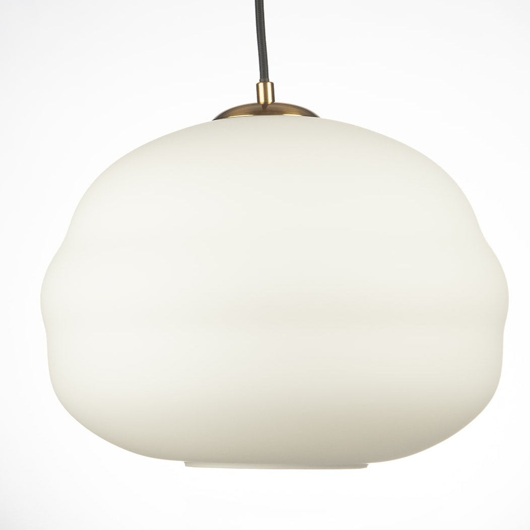 Jupiter Hand-blown Pendant Lamp in Matte-white Opal Glass
