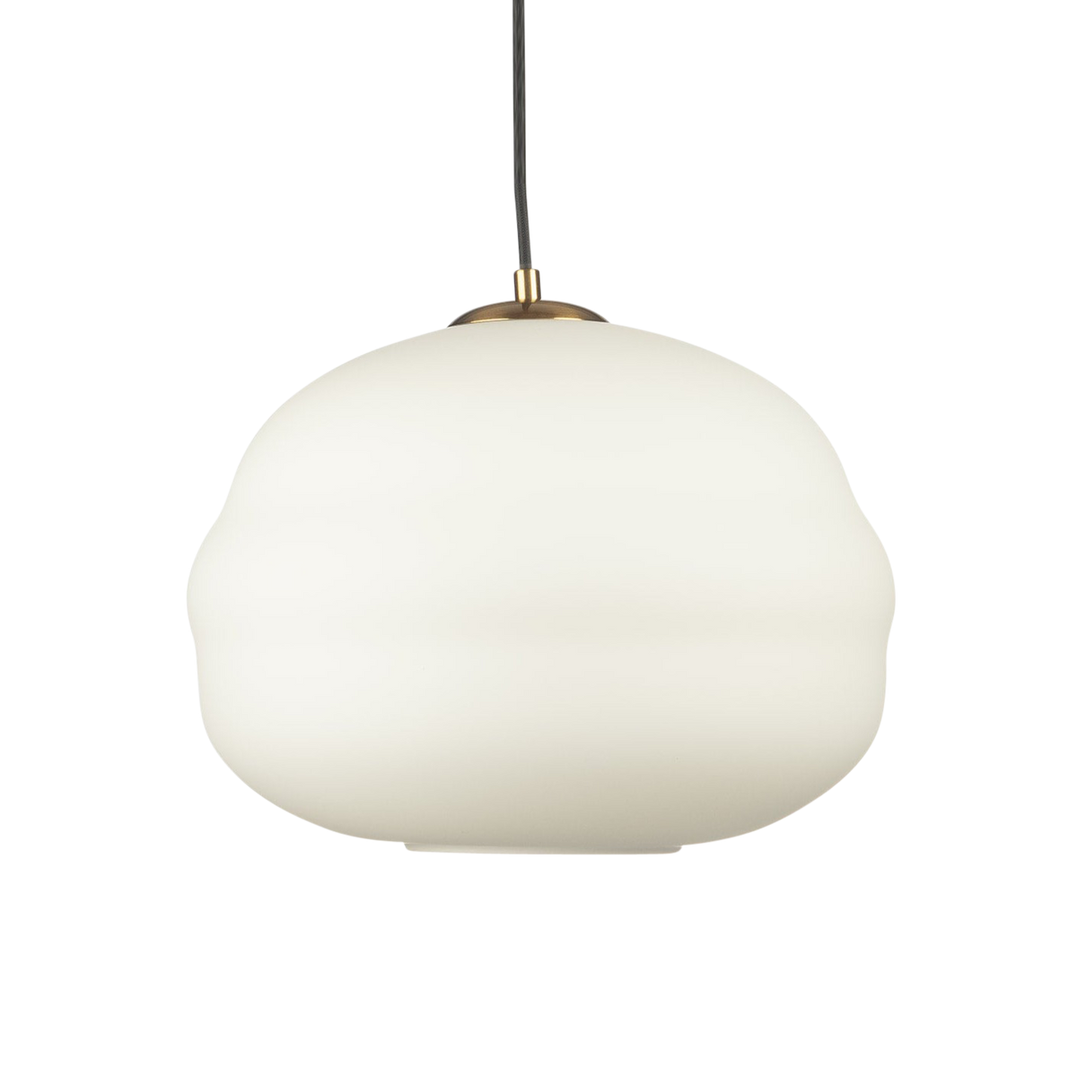 Jupiter Hand-blown Pendant Lamp in Matte-white Opal Glass