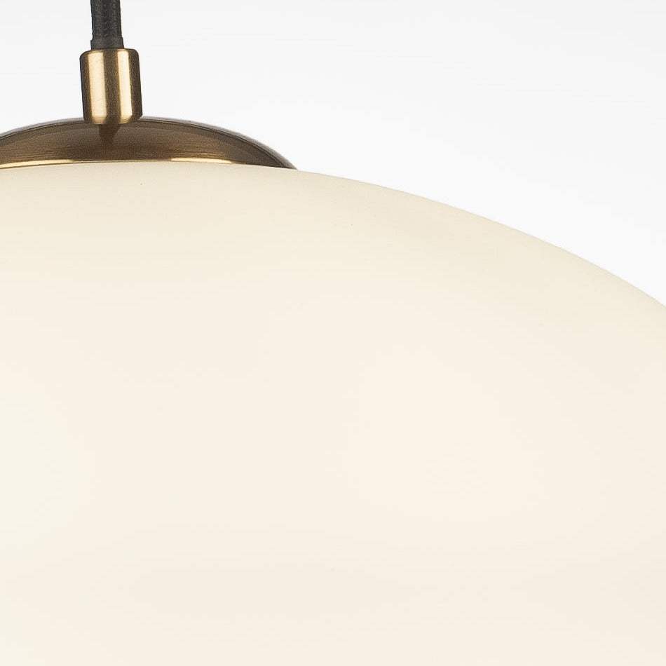 Jupiter Hand-blown Pendant Lamp in Matte-white Opal Glass