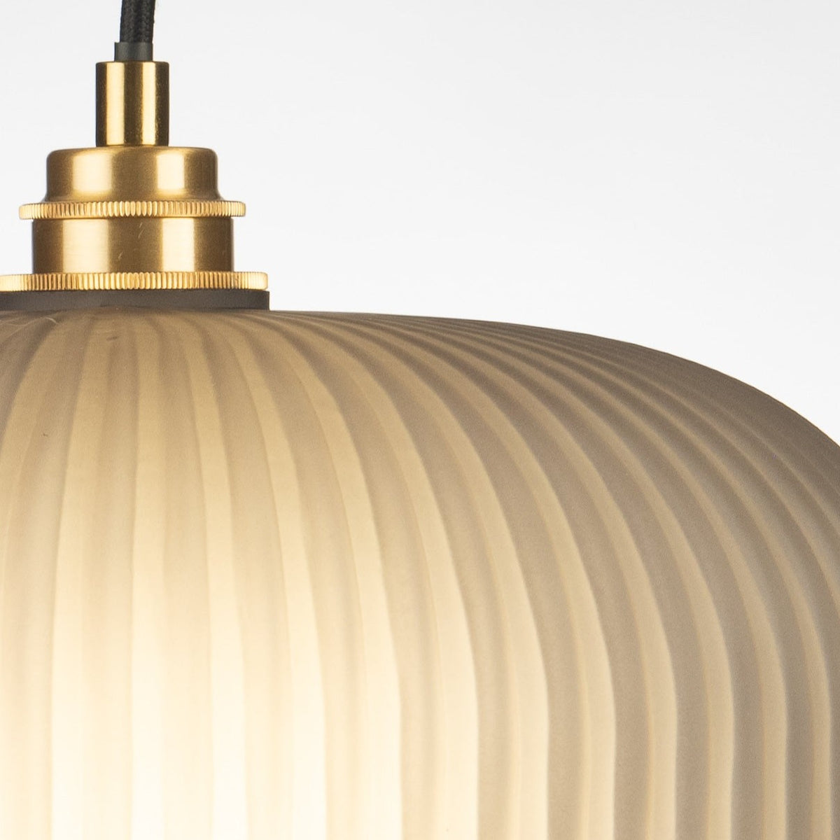 Ashter Hand-blown Lantern Pendant in Matte-Grey Glass