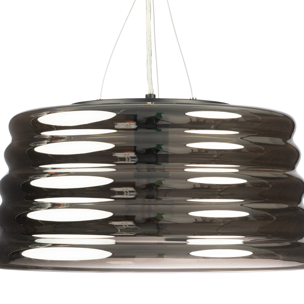 Lennox Chrome Glass Pendant Lamp