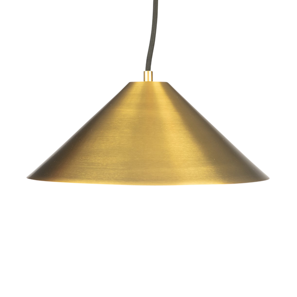 Daly Brass Cone Pendant Lamp