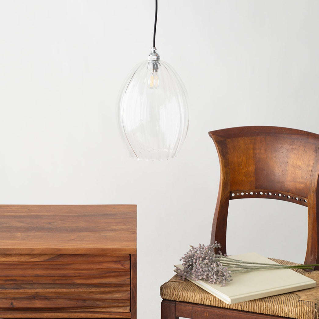 Adrian Clear Glass Pendant Lamp