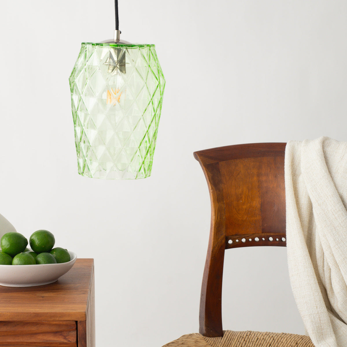 Krustallos '273' Pale Green Pendant Lamp