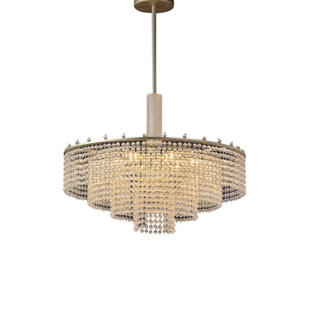 3 tier crystal discount chandelier