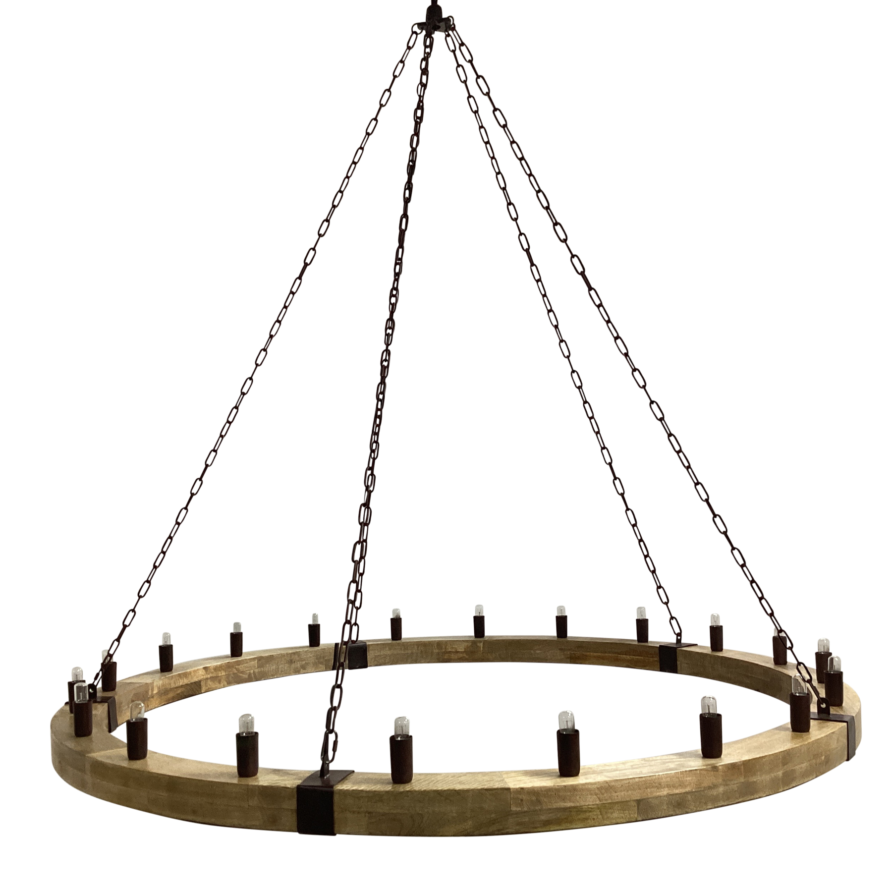 Kentucky Timber and Metal Multi-bulb Chandelier Pendant