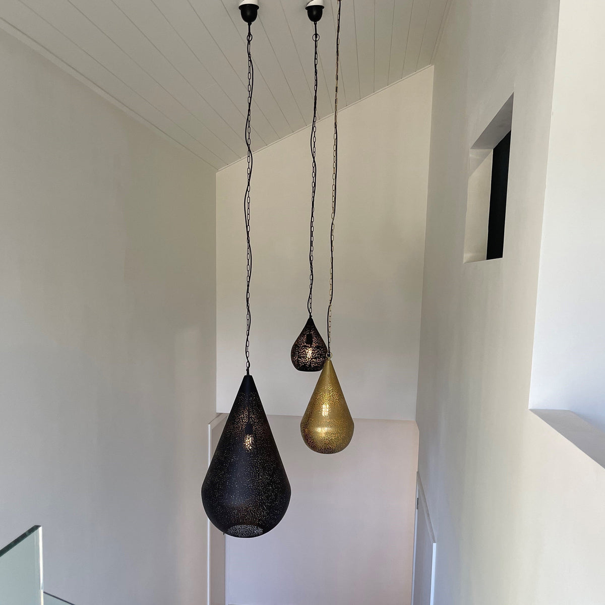 Aquarius Ceiling Pendant Large Black (Clearance)