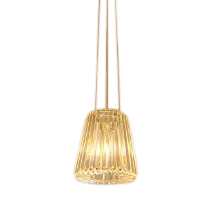 Carolyn Crystal Glass Hanging Pendant Lamp (Medium)