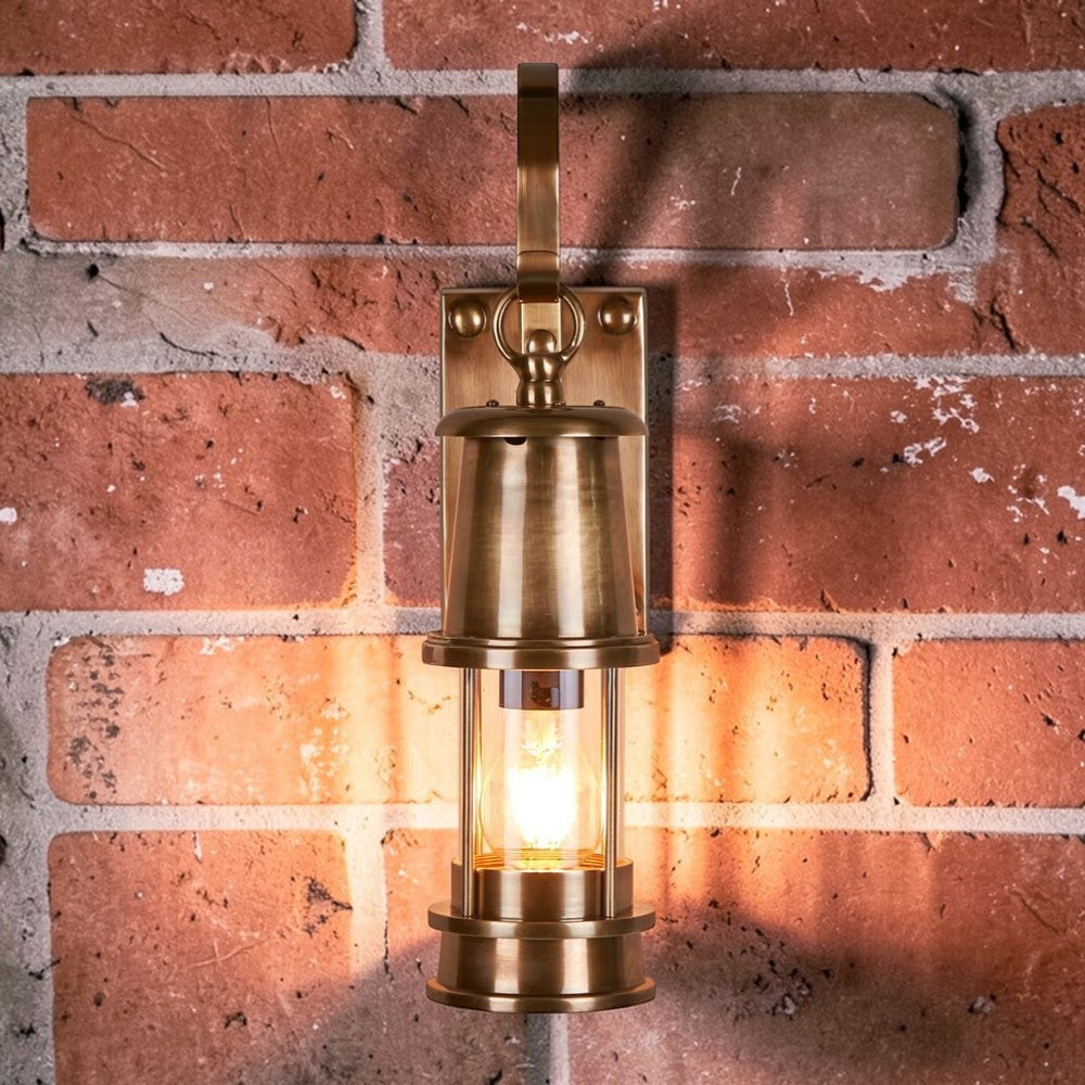 Liberty Outdoor Wall Light Antique Brass