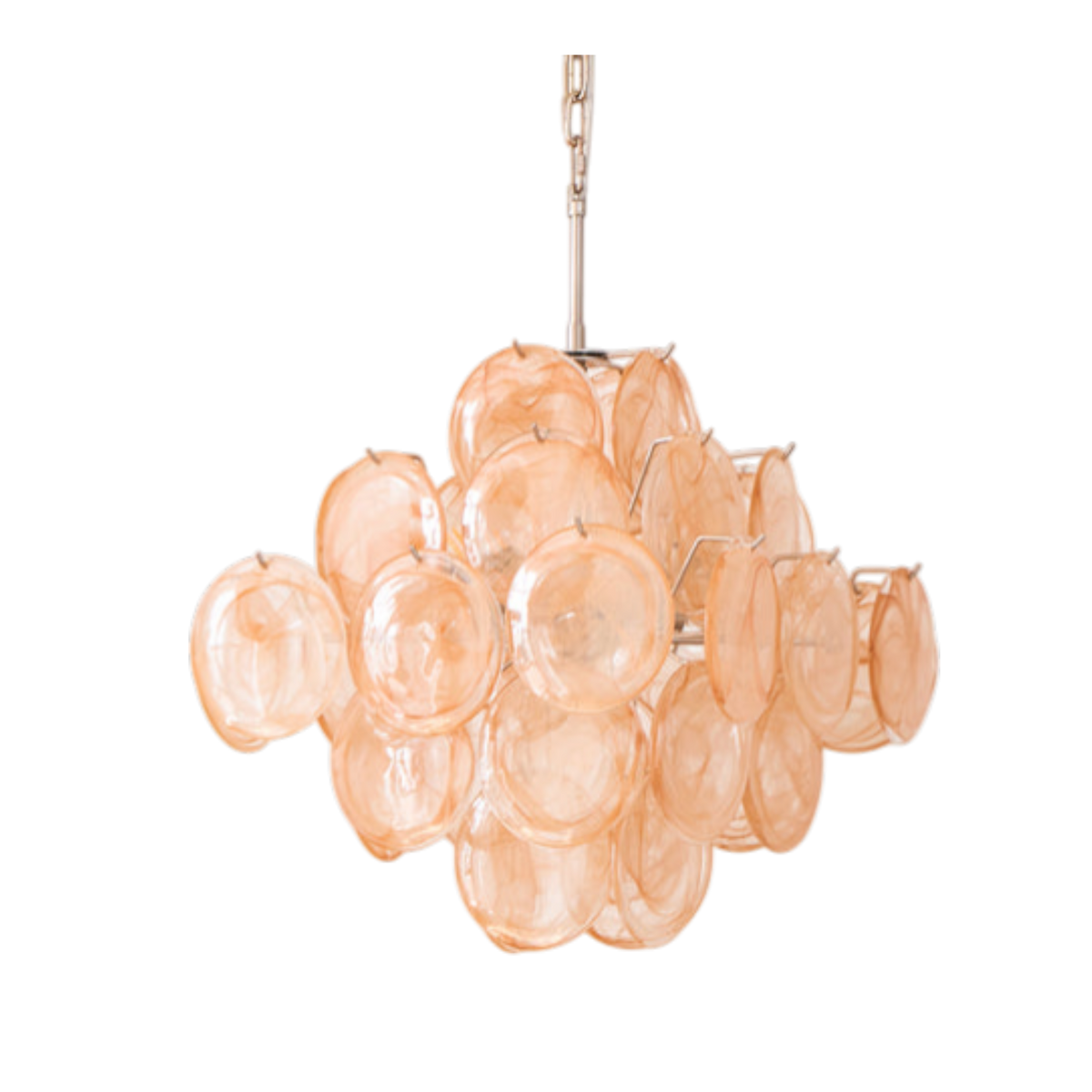 Lorenza Apricot Murano Glass Chandelier